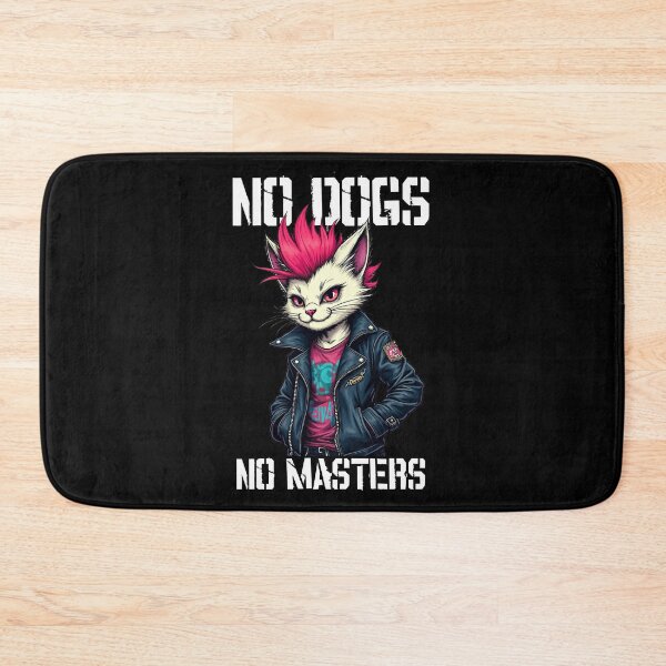 Item preview, No Gods no Masters Punk Cat Version - No Dogs Stencil designed and sold by Ikaroots.