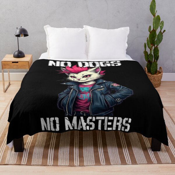 Item preview, No Gods no Masters Punk Cat Version - No Dogs Stencil designed and sold by Ikaroots.