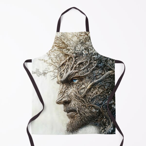 Item preview, “Tree Spirit Face” – Surreal Nature Portrait Art designed and sold by ReachForArt.