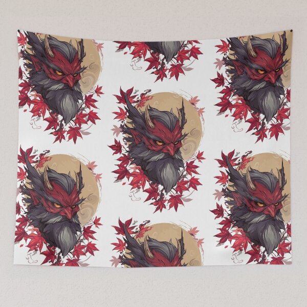 Item preview, Guardian Tengu Demon Yokai Art designed and sold by bapupa.