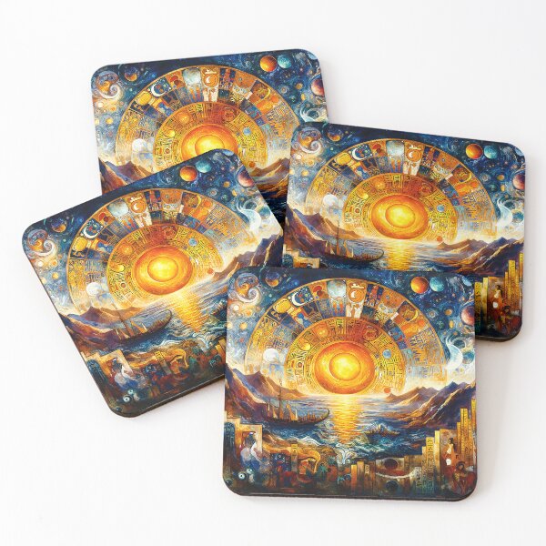 Item preview, The Primeval Waters of Nun | Egyptian Creation Myth Art designed and sold by Stoneflower-Art.