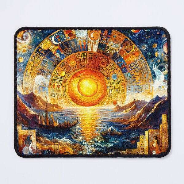 Item preview, The Primeval Waters of Nun | Egyptian Creation Myth Art designed and sold by Stoneflower-Art.