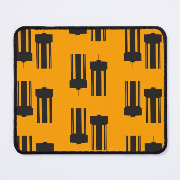 Item preview, Water Tower Repeating Pattern - Yellow-Black designed and sold by Kate Anderson Art.