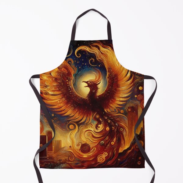 Item preview, Phoenix from the Flames | Mythical Firebird Wall Art designed and sold by Stoneflower-Art.