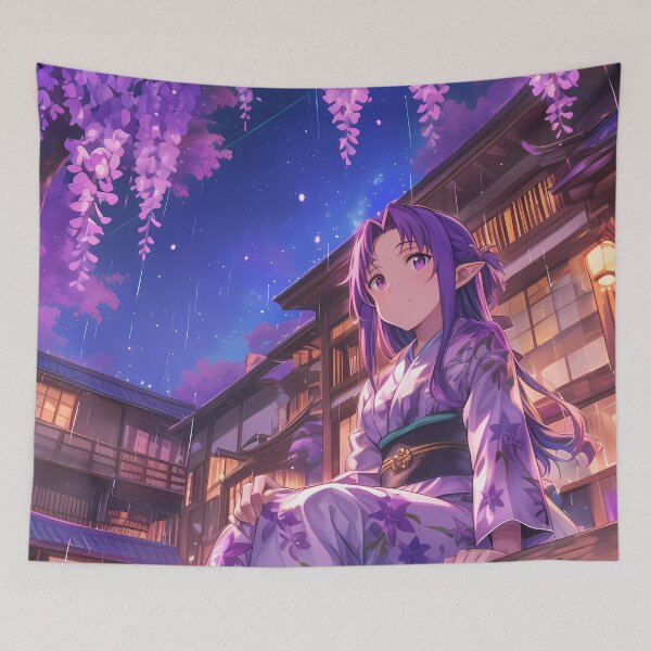 Item preview, Yuuki Sword Art Online Anime Wisteria Rainy Evening Glow designed and sold by juniorcastros.