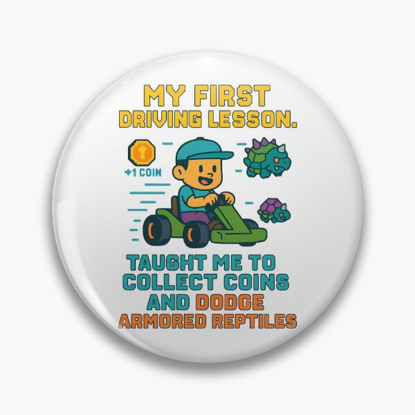 Item preview, Funny Gamer Driving Lesson T-Shirt – Dodge Reptiles & Collect Coins designed and sold by TeeTimeTreasure.