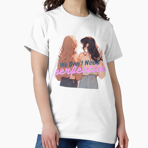 Item preview, We Don’t Need Perfection Art. tees, mugs and more. best gift for yourself and your friend  designed and sold by Cozyscribbles.