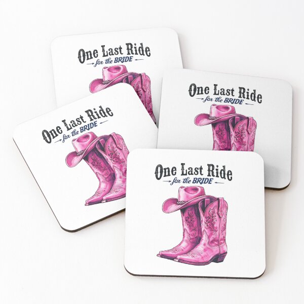 Item preview, One Last Ride for the Bride – Pink Cowgirl Boots Bachelorette Design designed and sold by WHDProduction45.