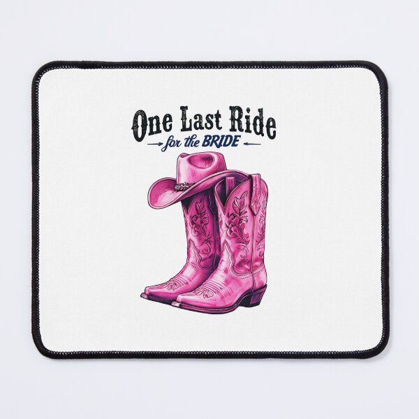 Item preview, One Last Ride for the Bride – Pink Cowgirl Boots Bachelorette Design designed and sold by WHDProduction45.