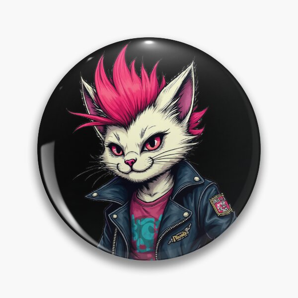 Item preview, Gato Punk con Mohawk - ACAB - Todos los gatos son hermosos designed and sold by Ikaroots.