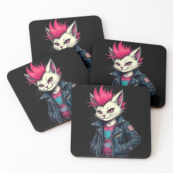 Item preview, Punk Cat with Mohawk - ACAB - All Cats Are Beautiful designed and sold by Ikaroots.