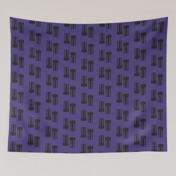 Item preview, Water Tower Repeating Pattern - Purple-Black designed and sold by Kate Anderson Art.