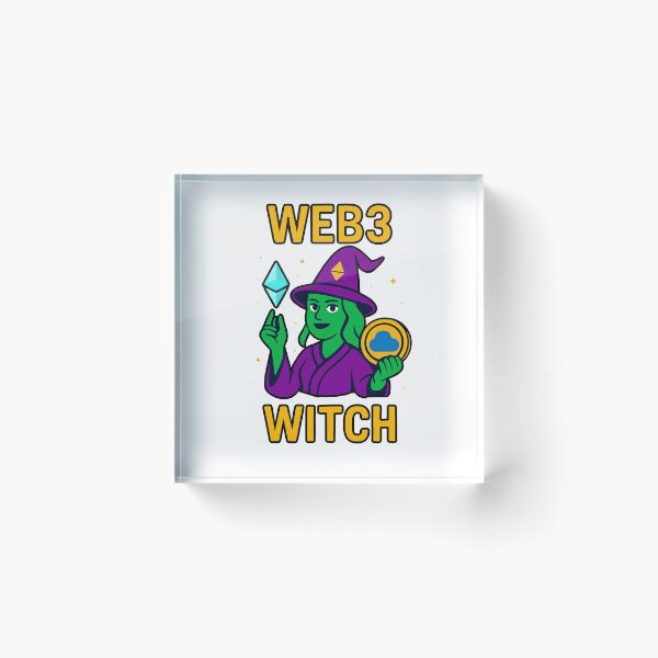 Item preview, "Web3 Witch" – Decentralized Sorcery Design designed and sold by BitCrop.