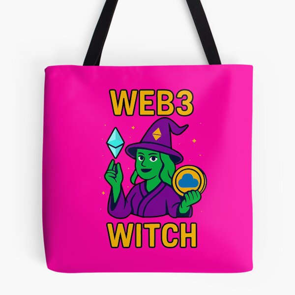 Item preview, "Web3 Witch" – Decentralized Sorcery Design designed and sold by BitCrop.