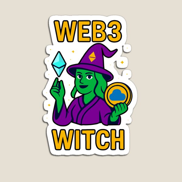 Item preview, "Web3 Witch" – Decentralized Sorcery Design designed and sold by BitCrop.