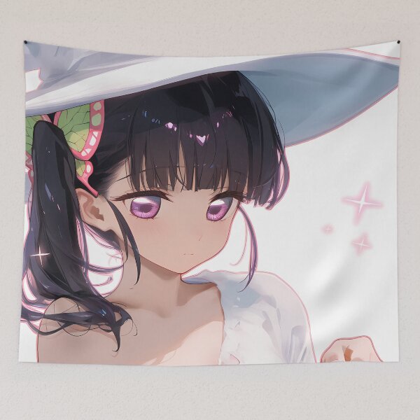 Item preview, Kanao Tsuyuri Demon Slayer Anime Girl White Hat Enchantment designed and sold by juniorcastros.