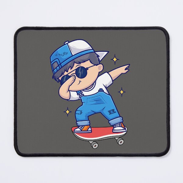 Item preview, Cool Kid Dabbing on Skateboard | Funny Cartoon Boy Illustration designed and sold by PCGraphicStudio.