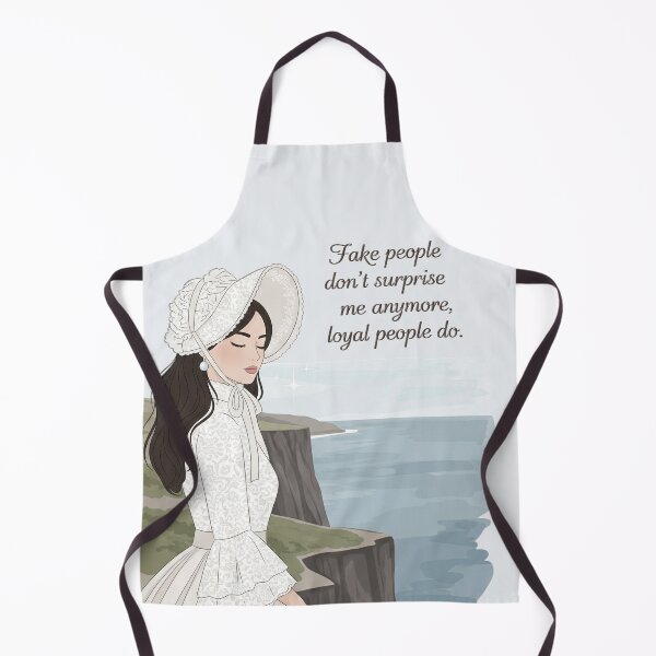 Item preview, Victorian Girl Sea View – Fake People Don’t Surprise Me Anymore Quote Art designed and sold by MAGICKEY2024.