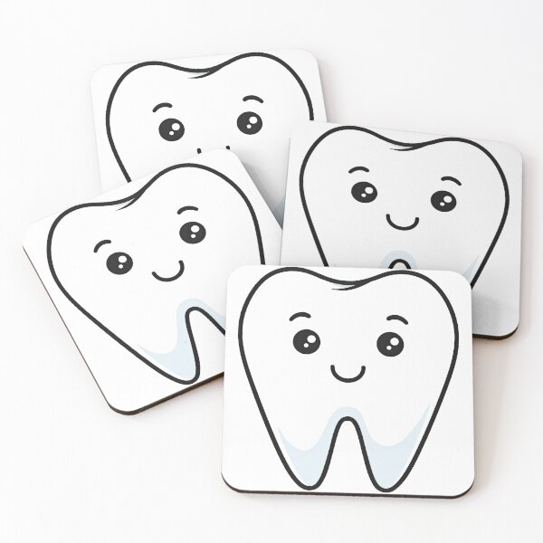 Item preview, Cute Smiling Tooth Character Illustration designed and sold by ArtfulWeave.