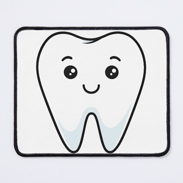 Item preview, Cute Smiling Tooth Character Illustration designed and sold by ArtfulWeave.
