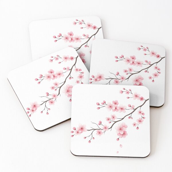 Item preview, Elegant Cherry Blossom Branch Illustration designed and sold by ArtfulWeave.