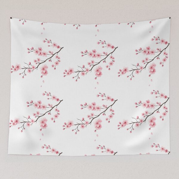 Item preview, Elegant Cherry Blossom Branch Illustration designed and sold by ArtfulWeave.