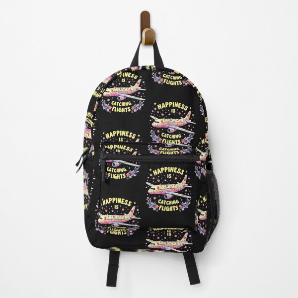 Item preview, Happiness Is Catching Flights – Cute Floral Airplane Travel Design designed and sold by WHDProduction45.