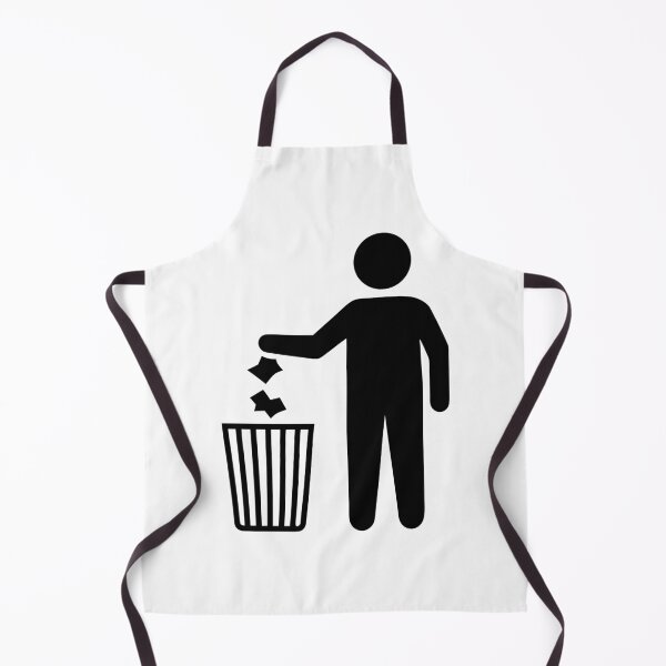 Item preview, Stick Figure Throwing Trash into Bin Silhouette designed and sold by AFernandesDSG.