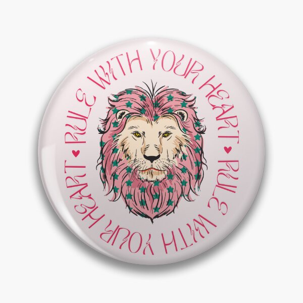 Item preview, Rule with Your Heart | Pink Star Lion Empowerment Art designed and sold by Floraza.