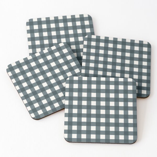 Item preview, Gingham Pattern - Dark Navy + White designed and sold by NolkDesign.