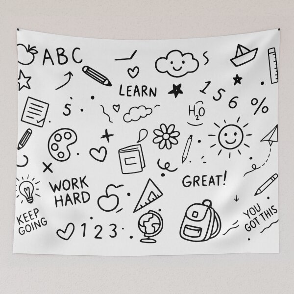 Item preview, Cute School Doodle Illustration designed and sold by my-wishlist.