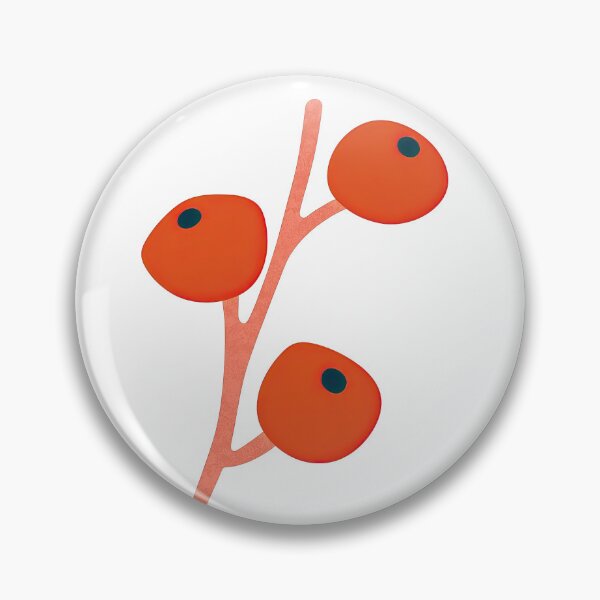 Item preview, Minimalist Orange Berry Branch Illustration designed and sold by ArtfulWeave.