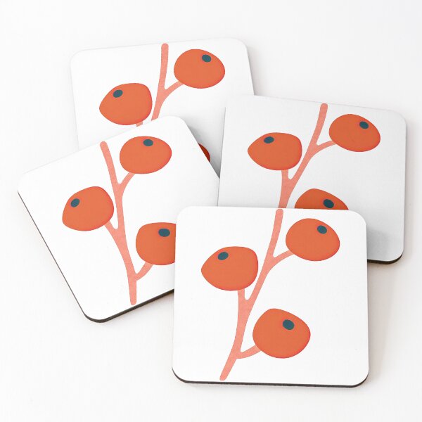 Item preview, Minimalist Orange Berry Branch Illustration designed and sold by ArtfulWeave.