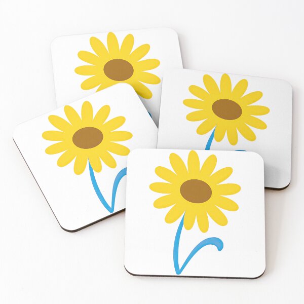 Item preview, Bright Yellow Daisy with Blue Stem Illustration designed and sold by ArtfulWeave.