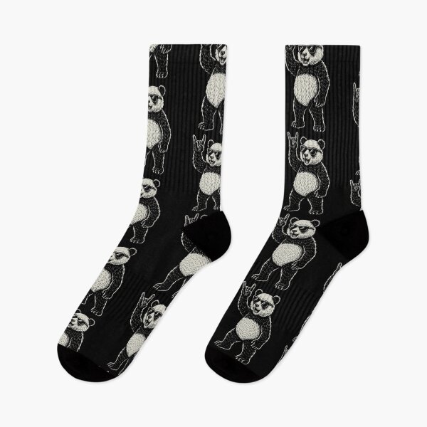 Item preview, Panda Rock Music Heavy Metal Funny Vibes designed and sold by LuminOrb.