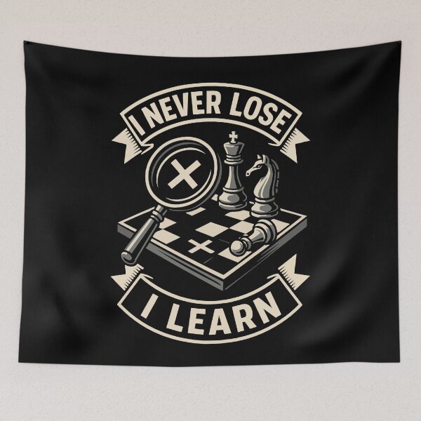 Item preview, Chess Club Funny Chess Player I Never Lose I Learn designed and sold by LuminOrb.