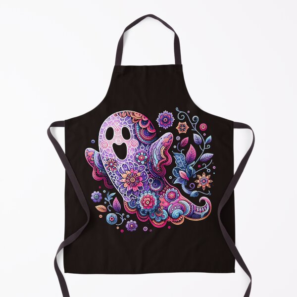 Item preview, Colorful Floral Ghost Cute Halloween Ghost designed and sold by Friends Custom Creations.