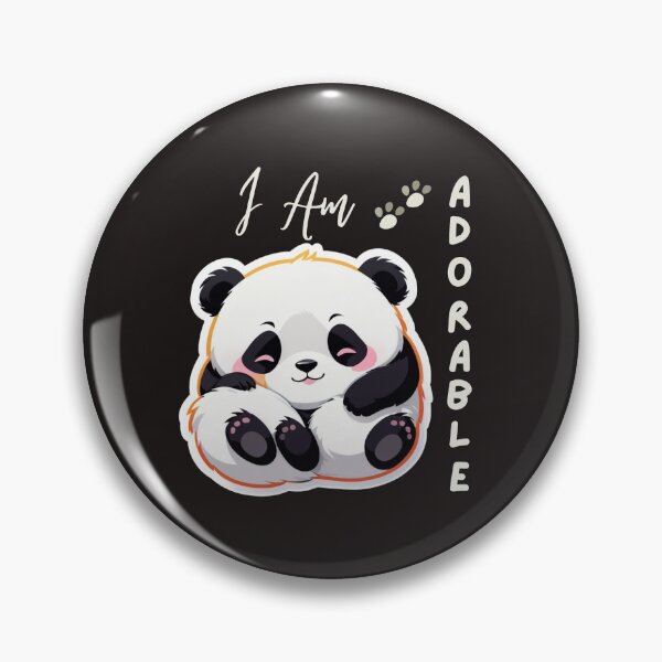 Item preview, I Am Adorable Cute Panda Design  designed and sold by Cozyscribbles.