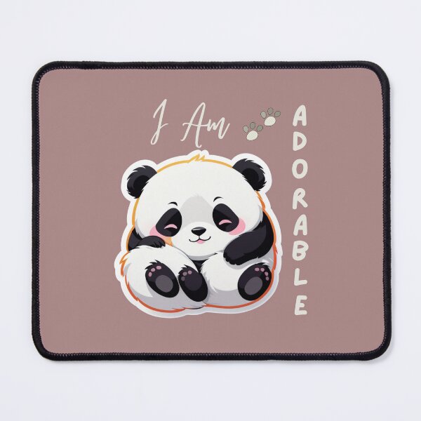 Item preview, I Am Adorable Cute Panda Design  designed and sold by Cozyscribbles.