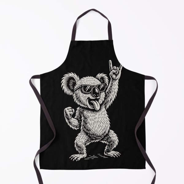 Item preview, Rock Music Funny Heavy Metal Koala Retro designed and sold by LuminOrb.