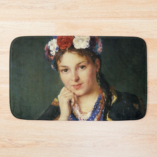 Item preview, Ukrainian girl Vladimir Egorovich Makovsky  • Painting, 1879 designed and sold by Vintage Designs +.