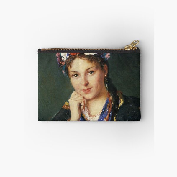 Item preview, Ukrainian girl Vladimir Egorovich Makovsky  • Painting, 1879 designed and sold by Vintage Designs +.