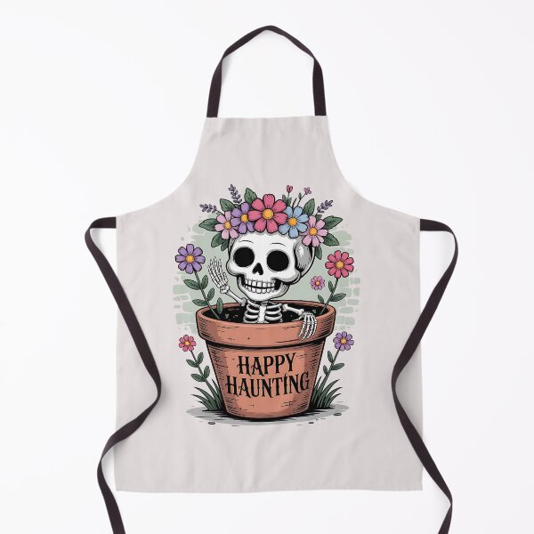 Item preview, Happy Haunting Skeleton PNG Cute Floral Skull Clipart Halloween Sublimation Spooky Pot Skeleton designed and sold by Hnd-Design.