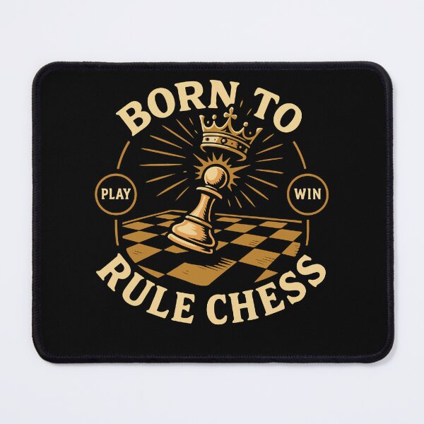 Item preview, Born To Rule Chess Player King Queen designed and sold by LuminOrb.