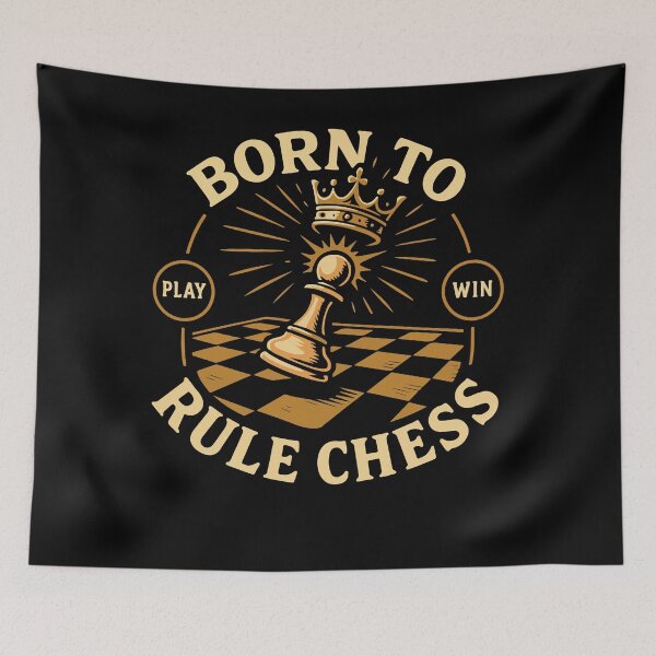 Item preview, Born To Rule Chess Player King Queen designed and sold by LuminOrb.