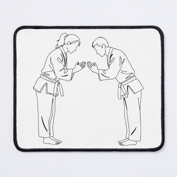 Item preview, Judo Practitioners Bowing in Respect Silhouette designed and sold by AFernandesDSG.