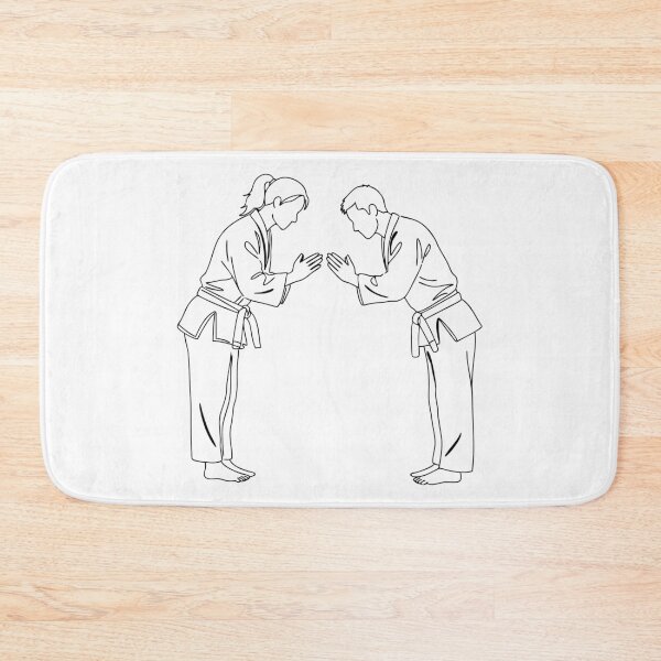 Item preview, Judo Practitioners Bowing in Respect Silhouette designed and sold by AFernandesDSG.