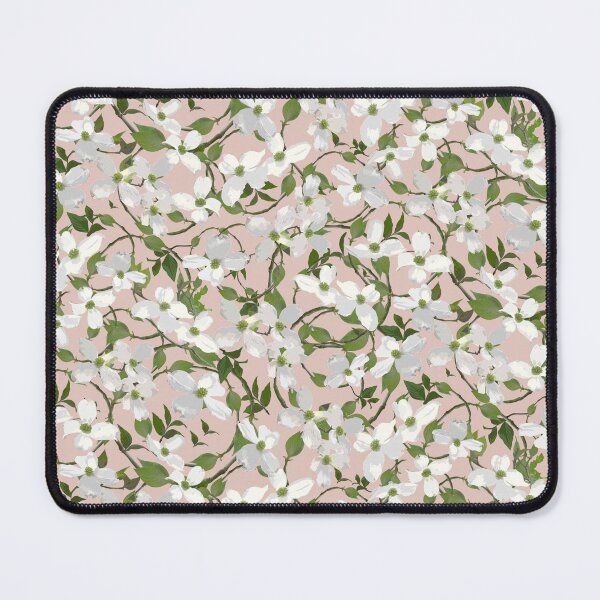 Item preview, Dogwood Blossoms on Pink Beige e3c6be Half-drop designed and sold by Art in My Loft.