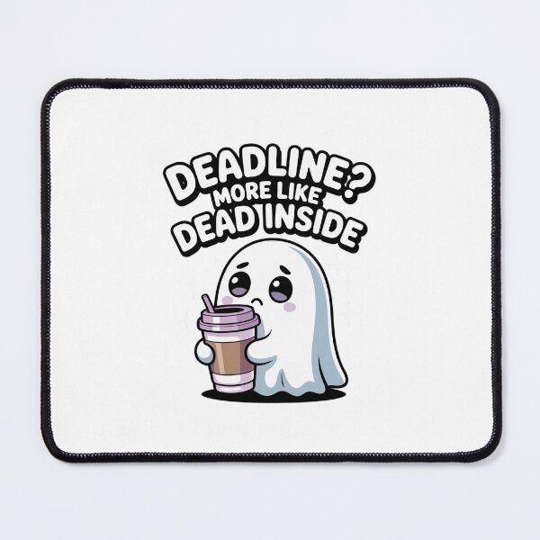 Item preview, Deadline? More Like Dead Inside – Kawaii Ghost designed and sold by MagicWander.