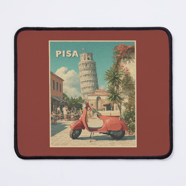 Item preview, A Vintage Travel Illustration of Pisa - Italy designed and sold by GoodOldVintage.